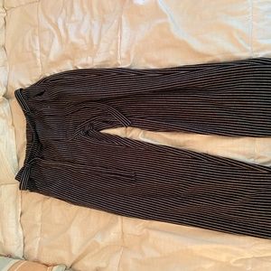 Navy blue striped pants